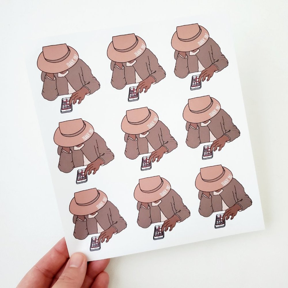 LB030.1 Posh State of Mind Sticker [Price Firm] - Picture 4 of 9